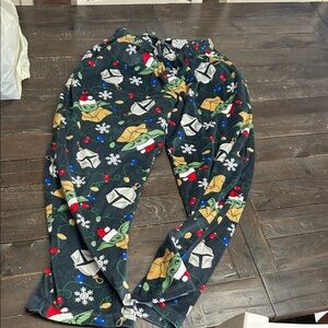 Star Wars Black Pajama Pants with Festive Print